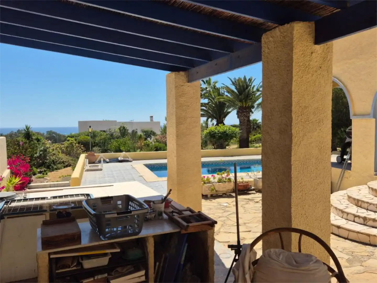Jardí de Casa o xalet en venda en Mojácar amb Aire condicionat, Terrassa i Piscina