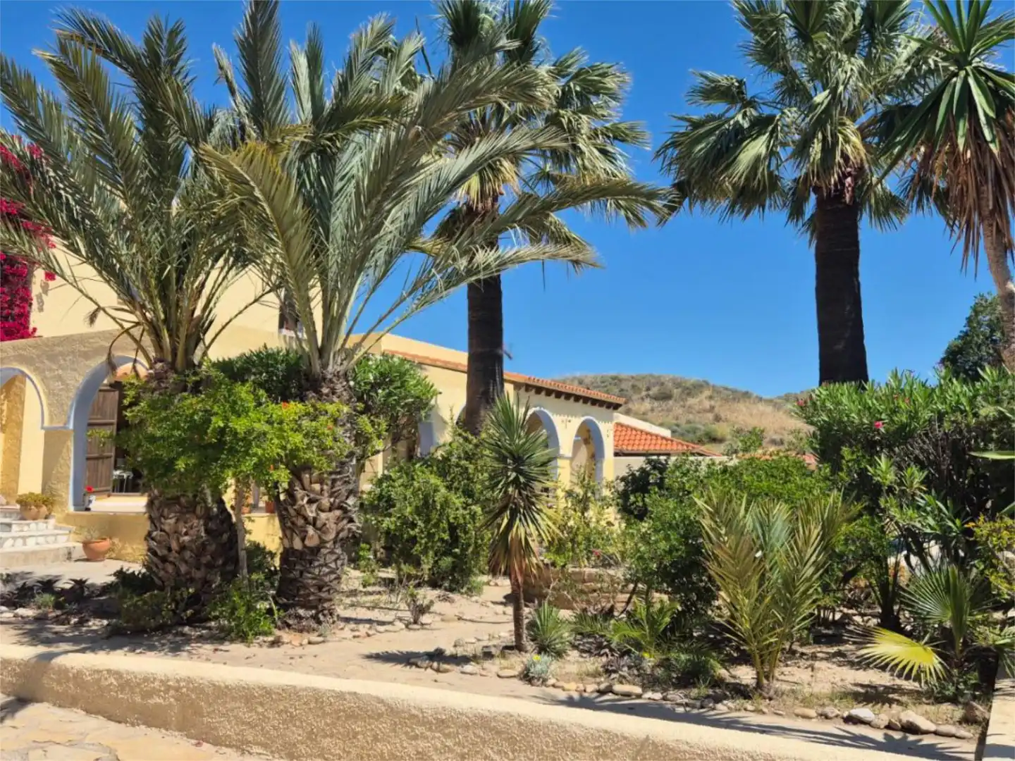 Vista exterior de Casa o xalet en venda en Mojácar amb Aire condicionat, Terrassa i Piscina