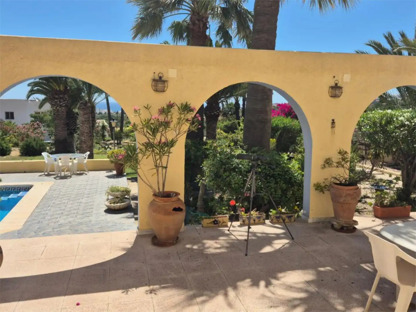 Jardí de Casa o xalet en venda en Mojácar amb Aire condicionat, Terrassa i Piscina