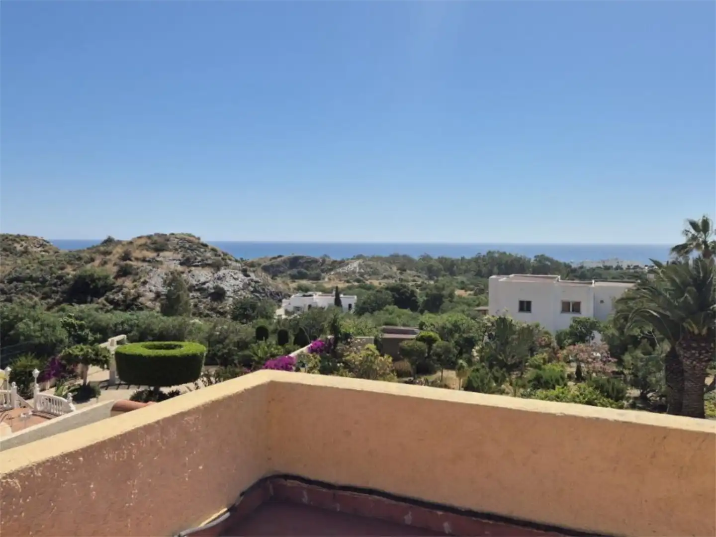 Vista exterior de Casa o xalet en venda en Mojácar amb Aire condicionat, Terrassa i Piscina