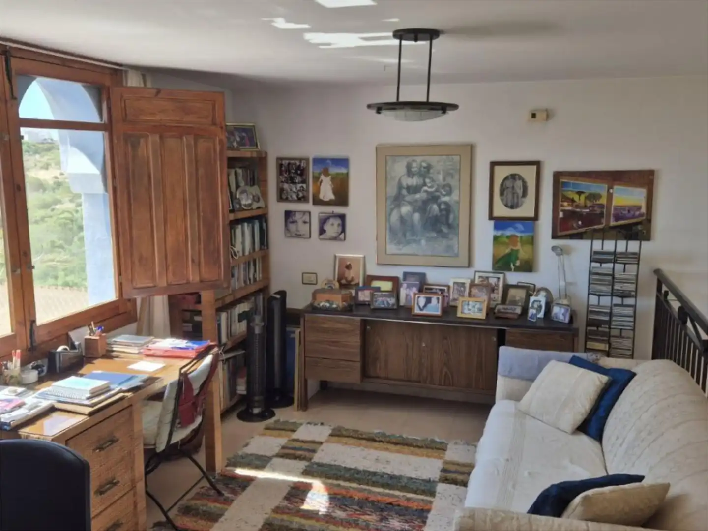 Sala d'estar de Casa o xalet en venda en Mojácar amb Aire condicionat, Terrassa i Piscina