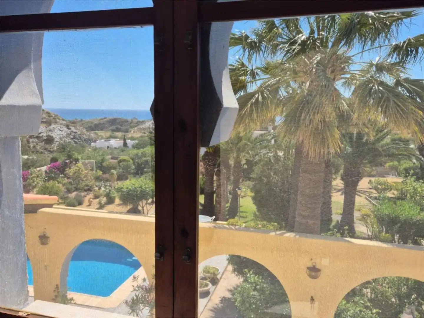 Vista exterior de Casa o xalet en venda en Mojácar amb Aire condicionat, Terrassa i Piscina