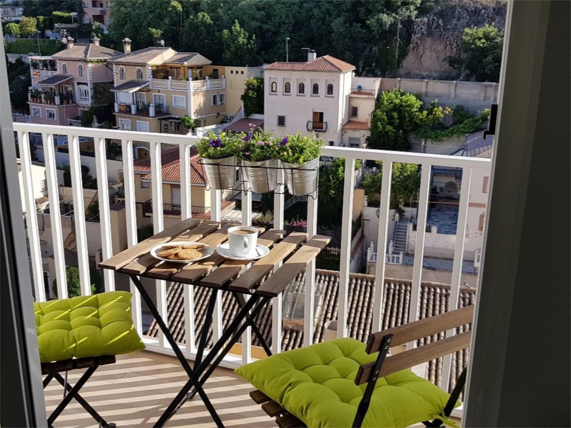 Balcony of Flat to rent in  Granada Capital  with Air Conditioner and Terrace