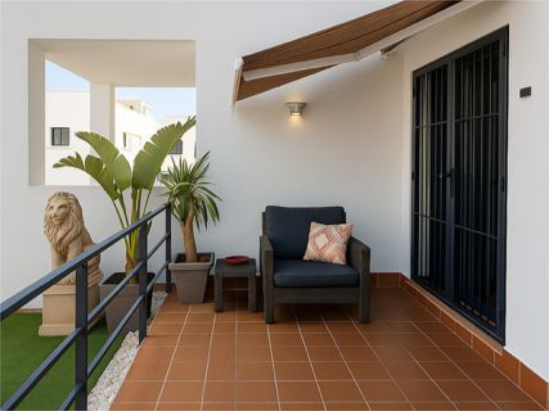 Terrace of Flat for sale in Conil de la Frontera  with Air Conditioner, Private garden and Terrace