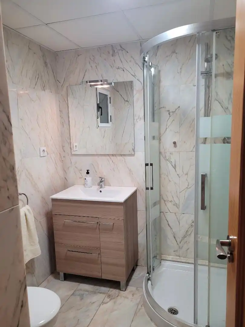 Bathroom of Houses for rent in Almería  with Air Conditioner, Private garden and Terrace