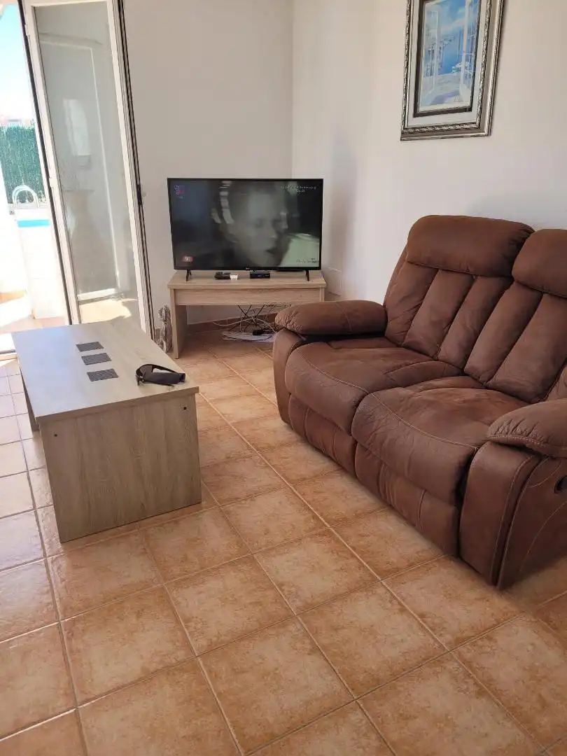 Living room of Houses for rent in Almería  with Air Conditioner, Private garden and Terrace