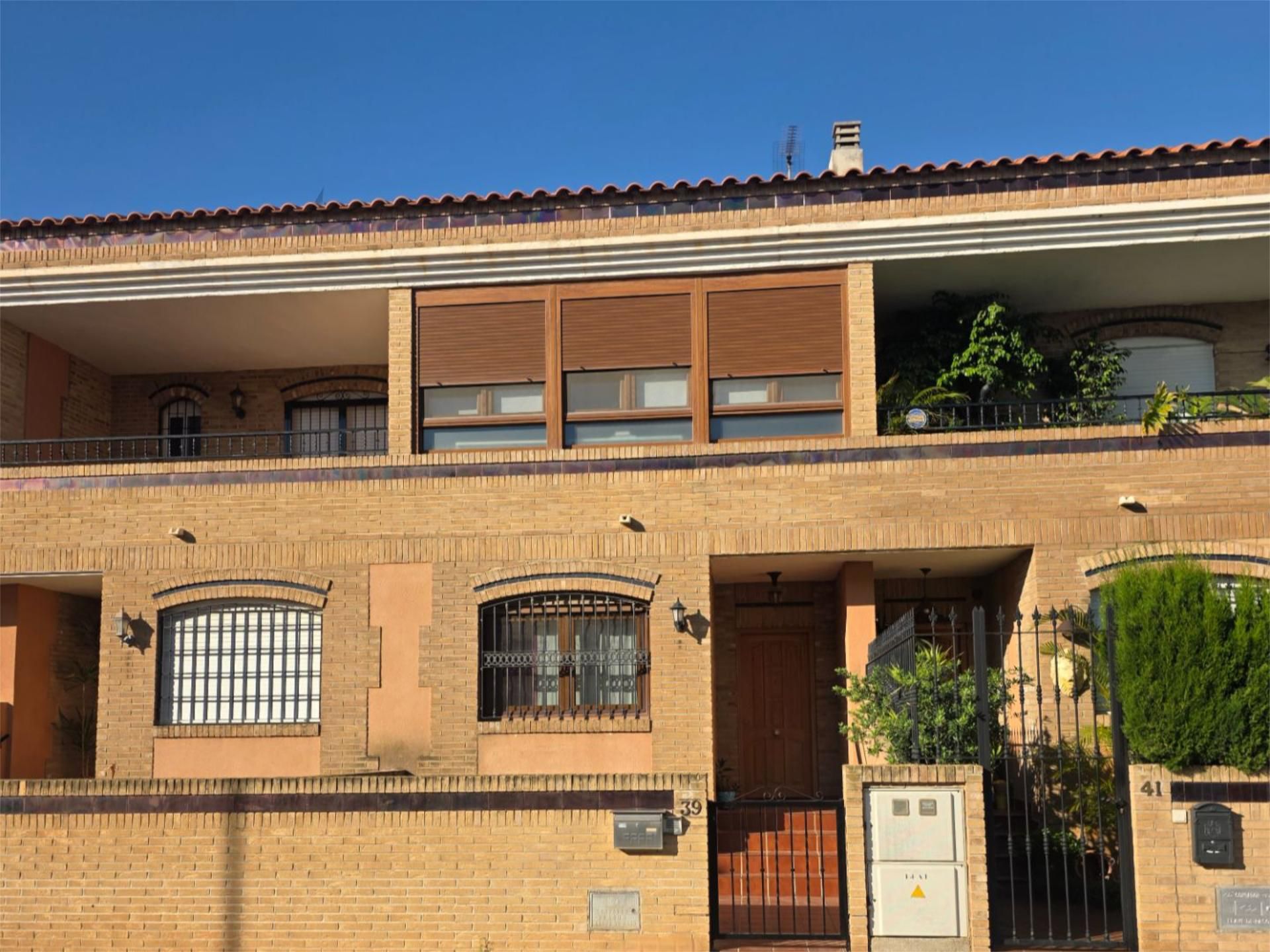 Exterior view of Single-family semi-detached for sale in San Javier  with Air Conditioner, Terrace and Balcony