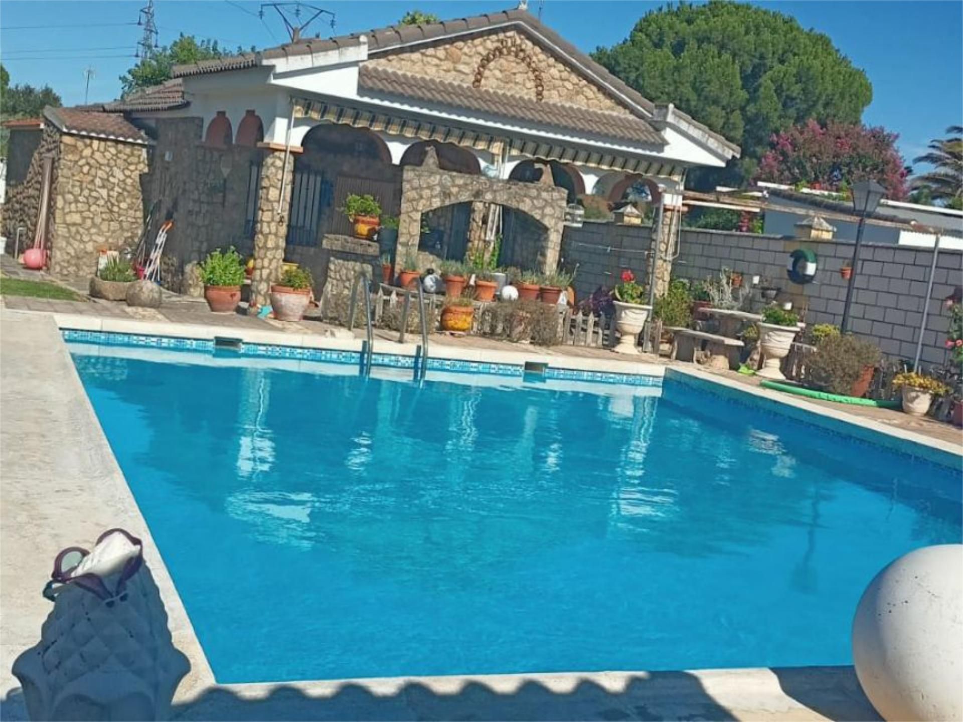 Schwimmbecken von Country house zum verkauf in Coria mit Klimaanlage, Privatgarten und Terrasse