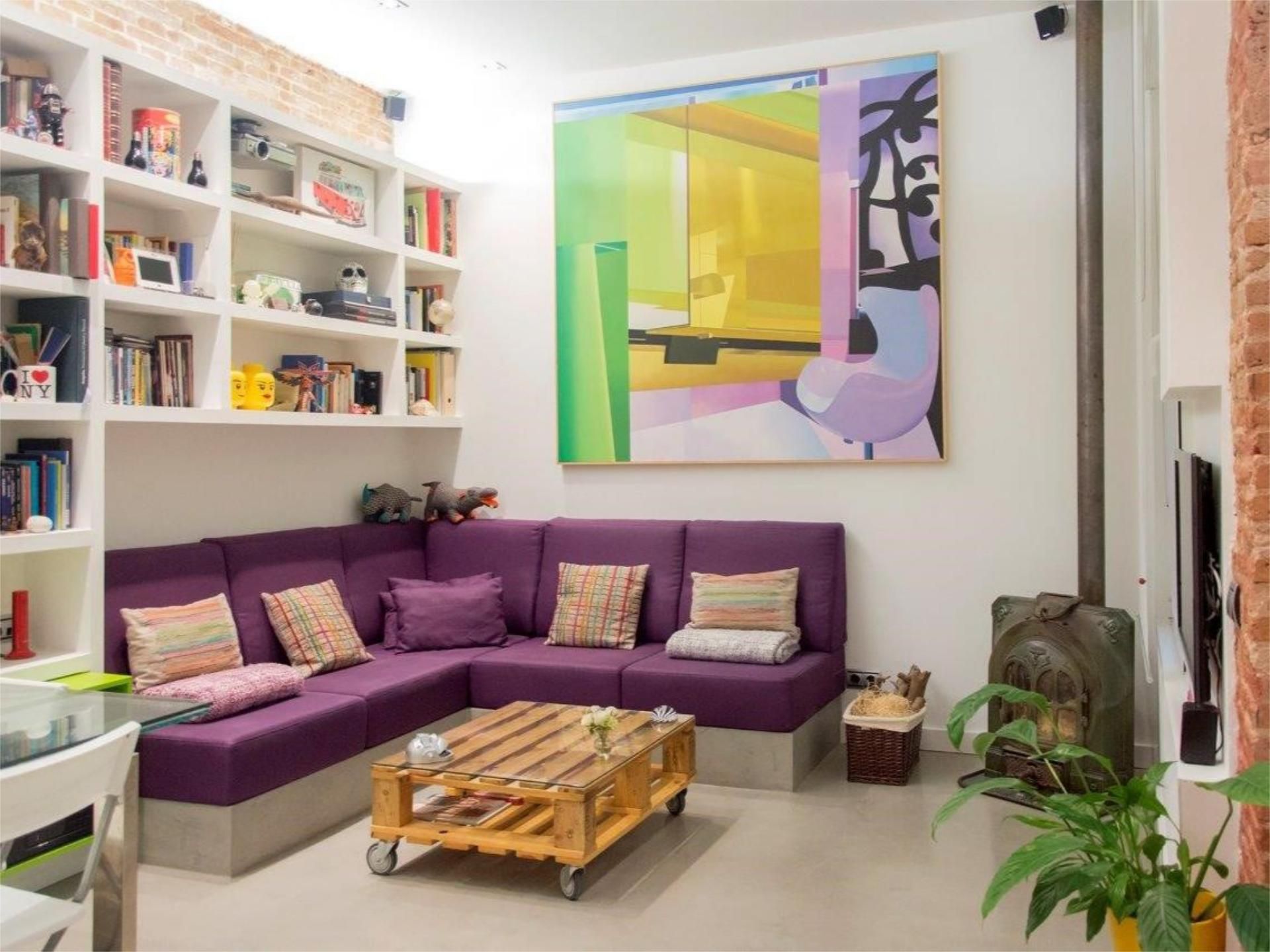 Living room of Flat to rent in  Madrid Capital  with Air Conditioner