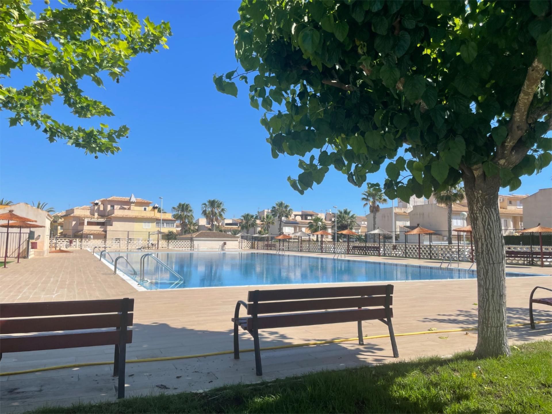 Swimming pool of Duplex to rent in Santa Pola  with Air Conditioner, Heating and Private garden