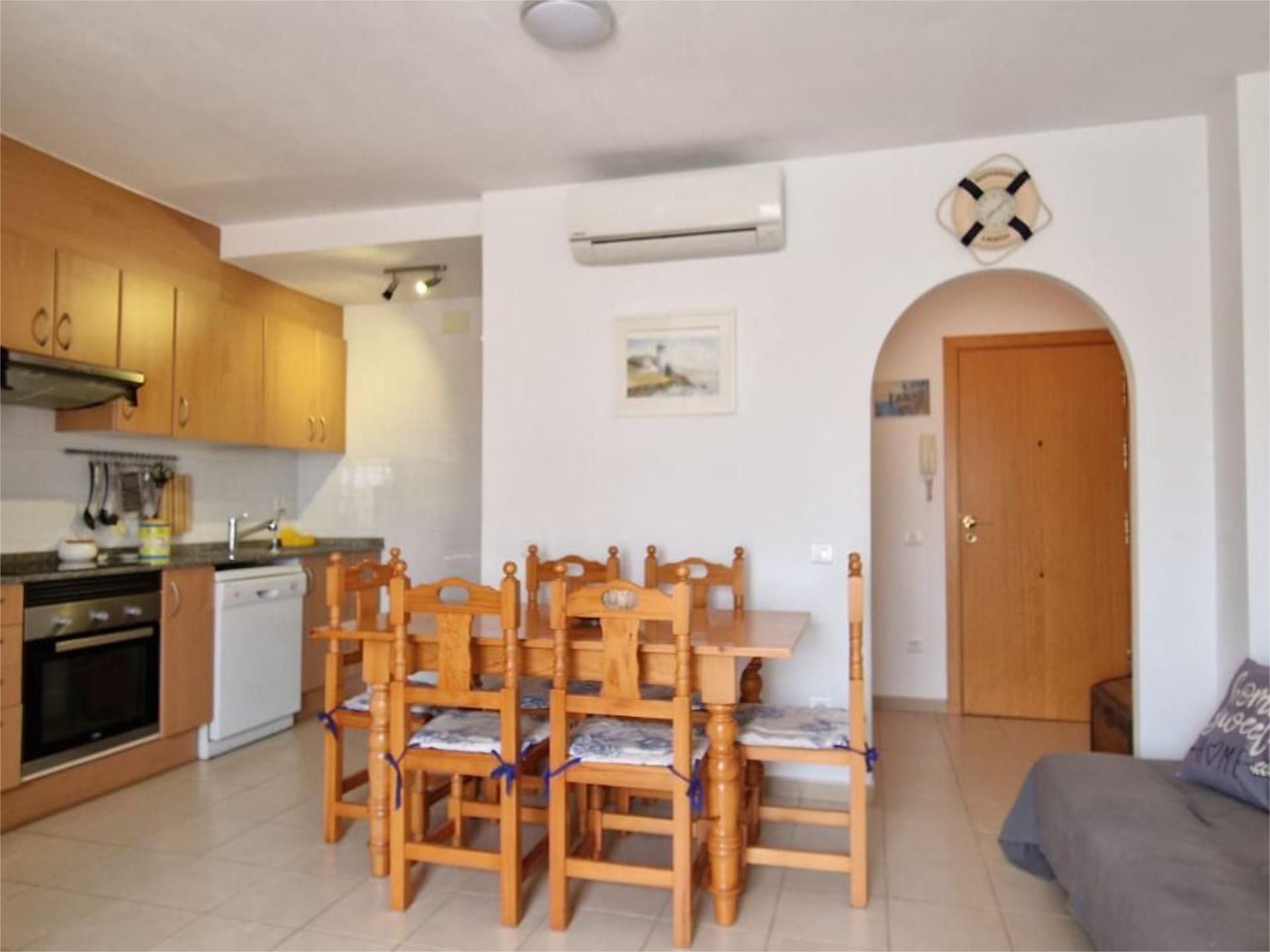 Dining room of Apartment for sale in Deltebre  with Air Conditioner, Swimming Pool and Furnished