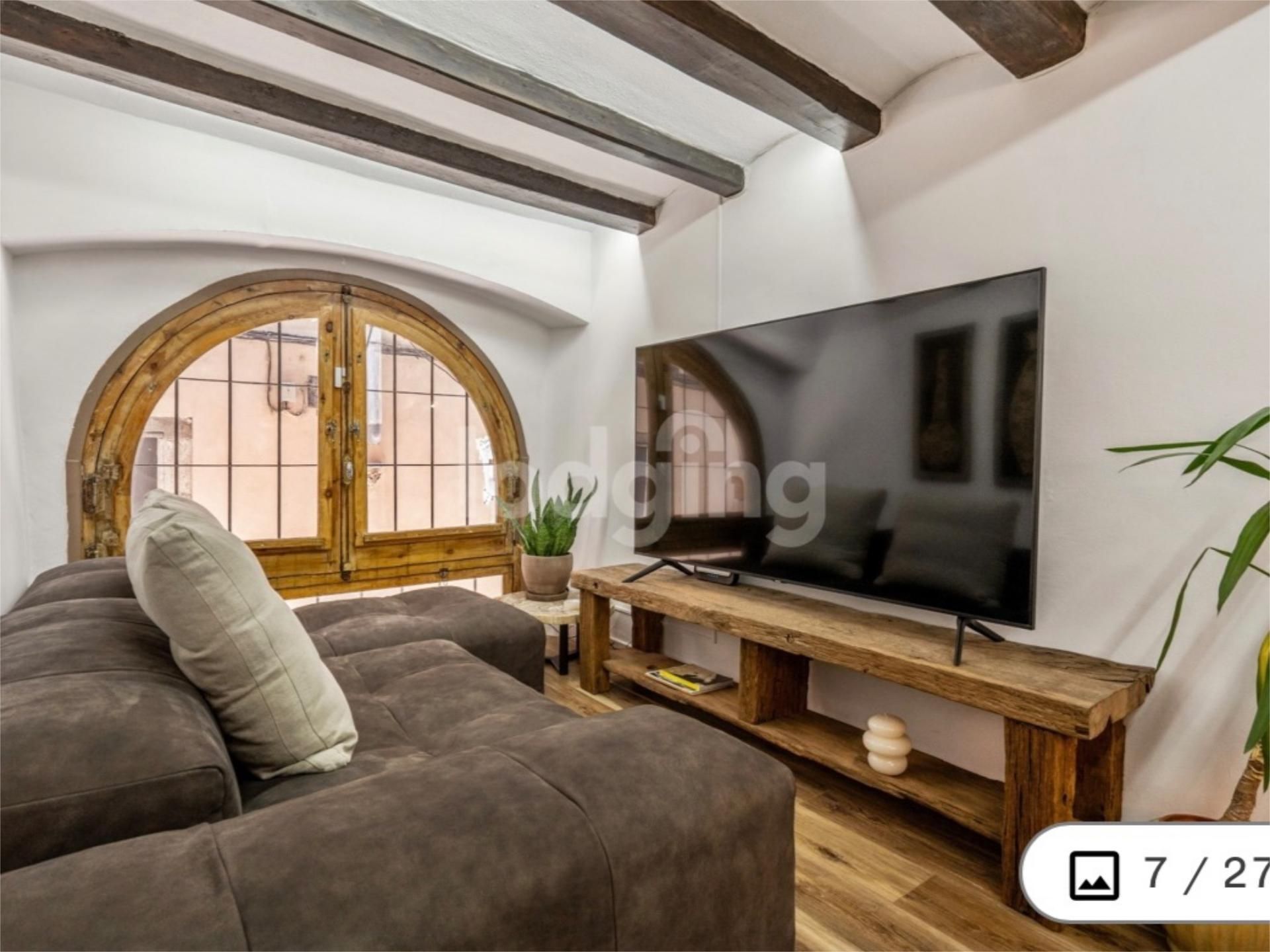 Sala d'estar de Pis de lloguer en  Barcelona Capital amb Aire condicionat, Calefacció i Parquet