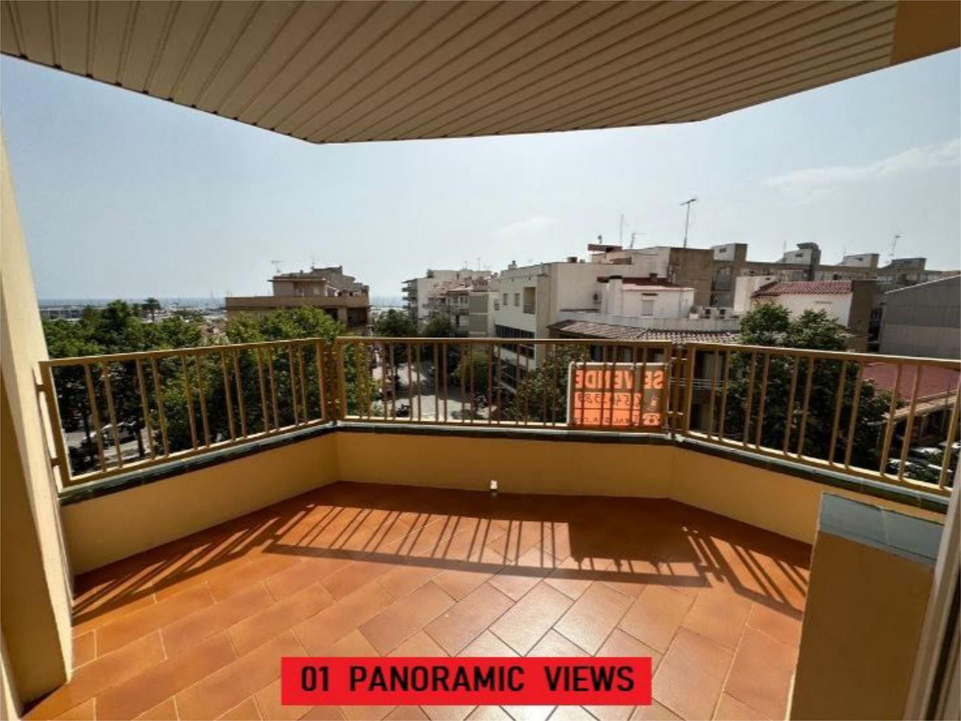 Balcony of Flat for sale in Roses  with Terrace and Balcony