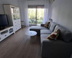 Living room of Flat to rent in  Madrid Capital  with Air Conditioner and Terrace