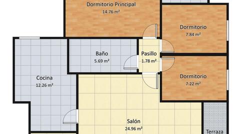 Foto 2 de Piso en venta en Calle Delfín, 4, El Bercial, Madrid