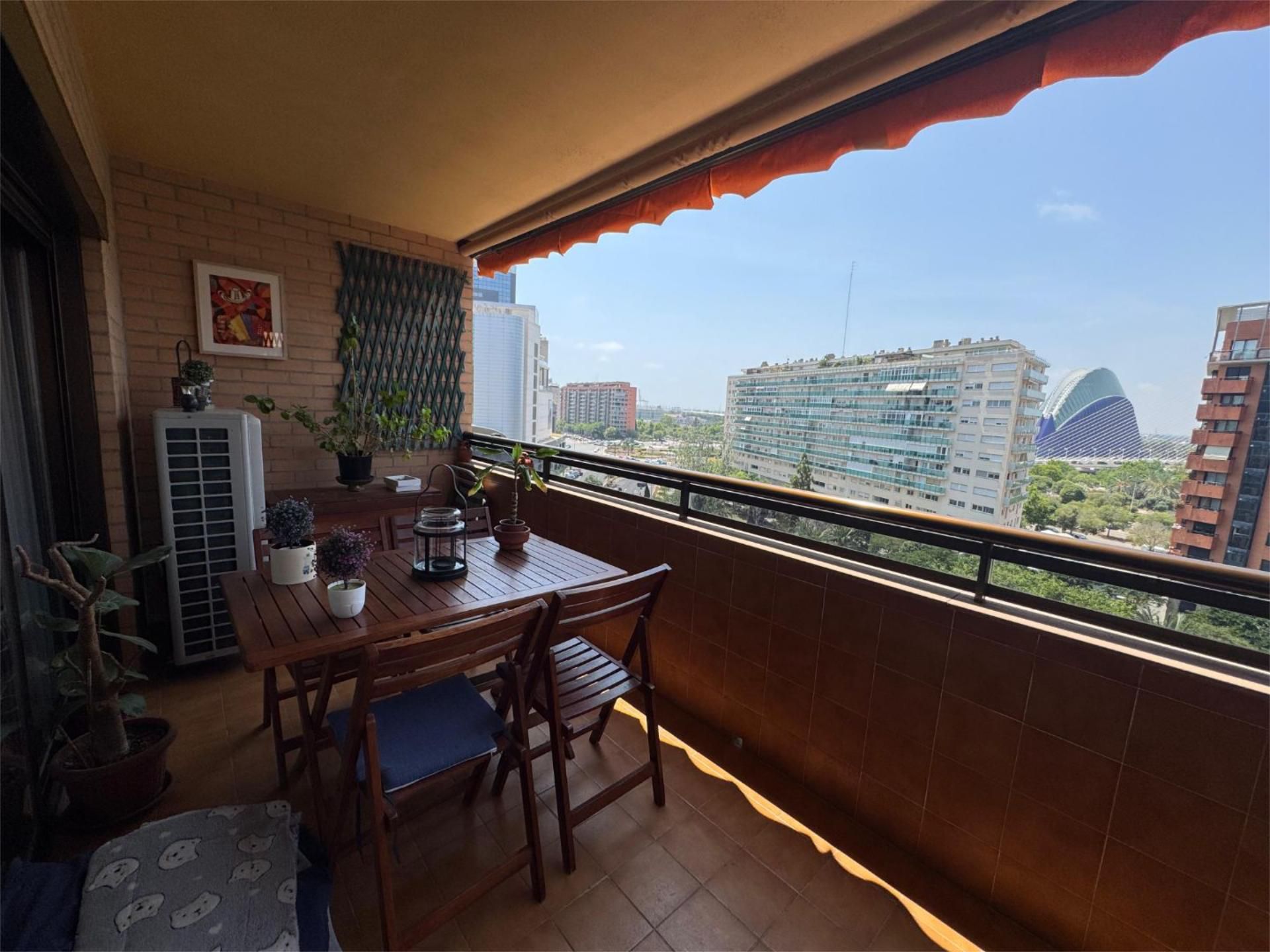 Bedroom of Flat for sale in  Valencia Capital  with Air Conditioner, Terrace and Swimming Pool