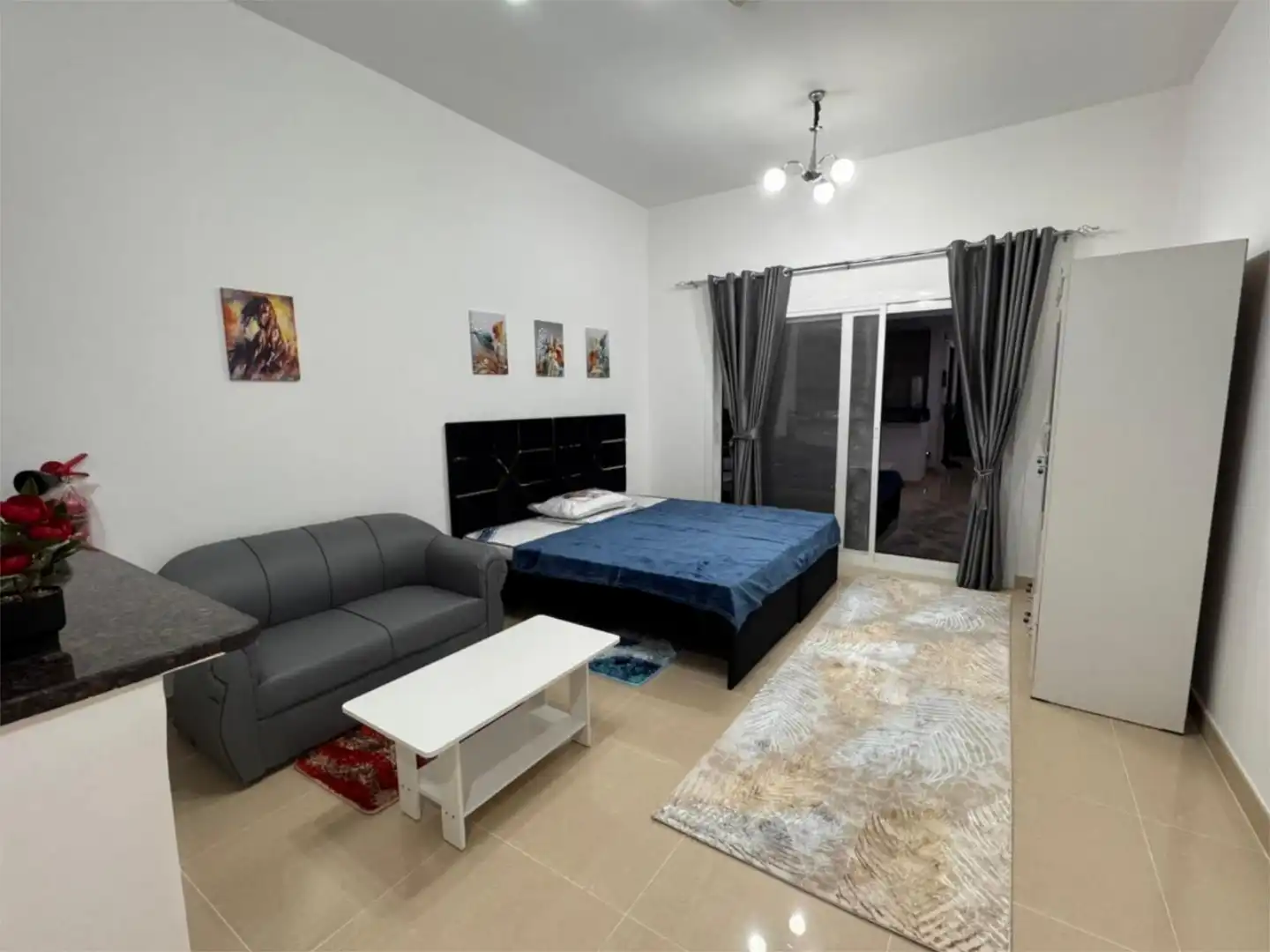 Bedroom of Apartments for rent in Merindad de Sotoscueva  with Air Conditioner, Heating and Parquet flooring
