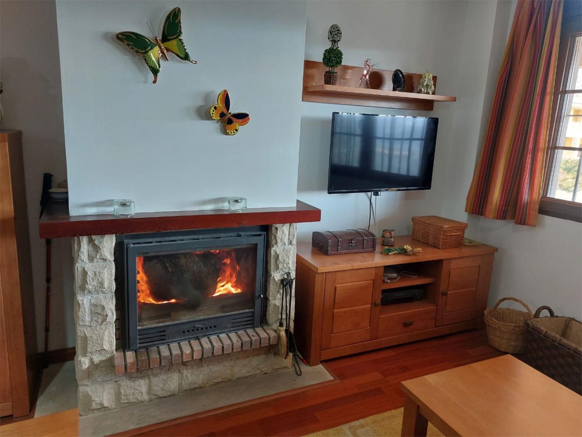 Living room of Flat for sale in Alcalá de la Selva  with Heating, Parquet flooring and Storage room
