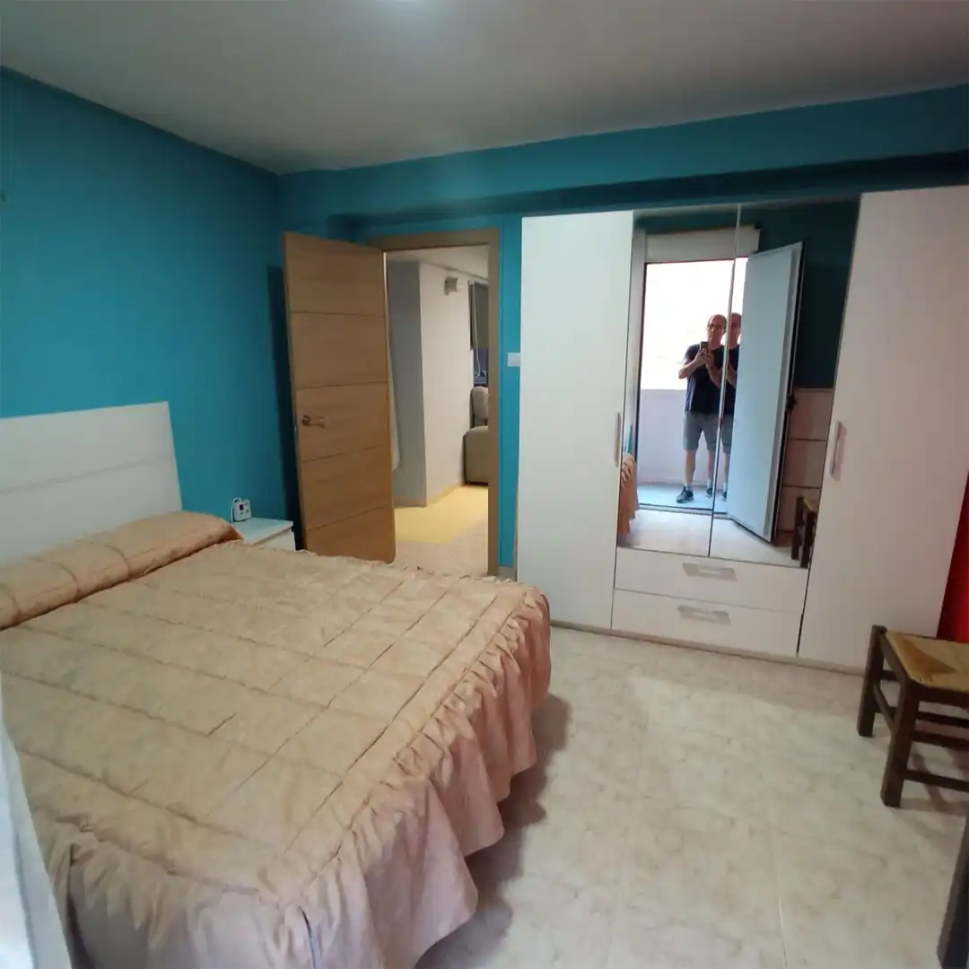 Bedroom of Flat for rent in Albacete  with Air Conditioner, Heating and Parquet flooring