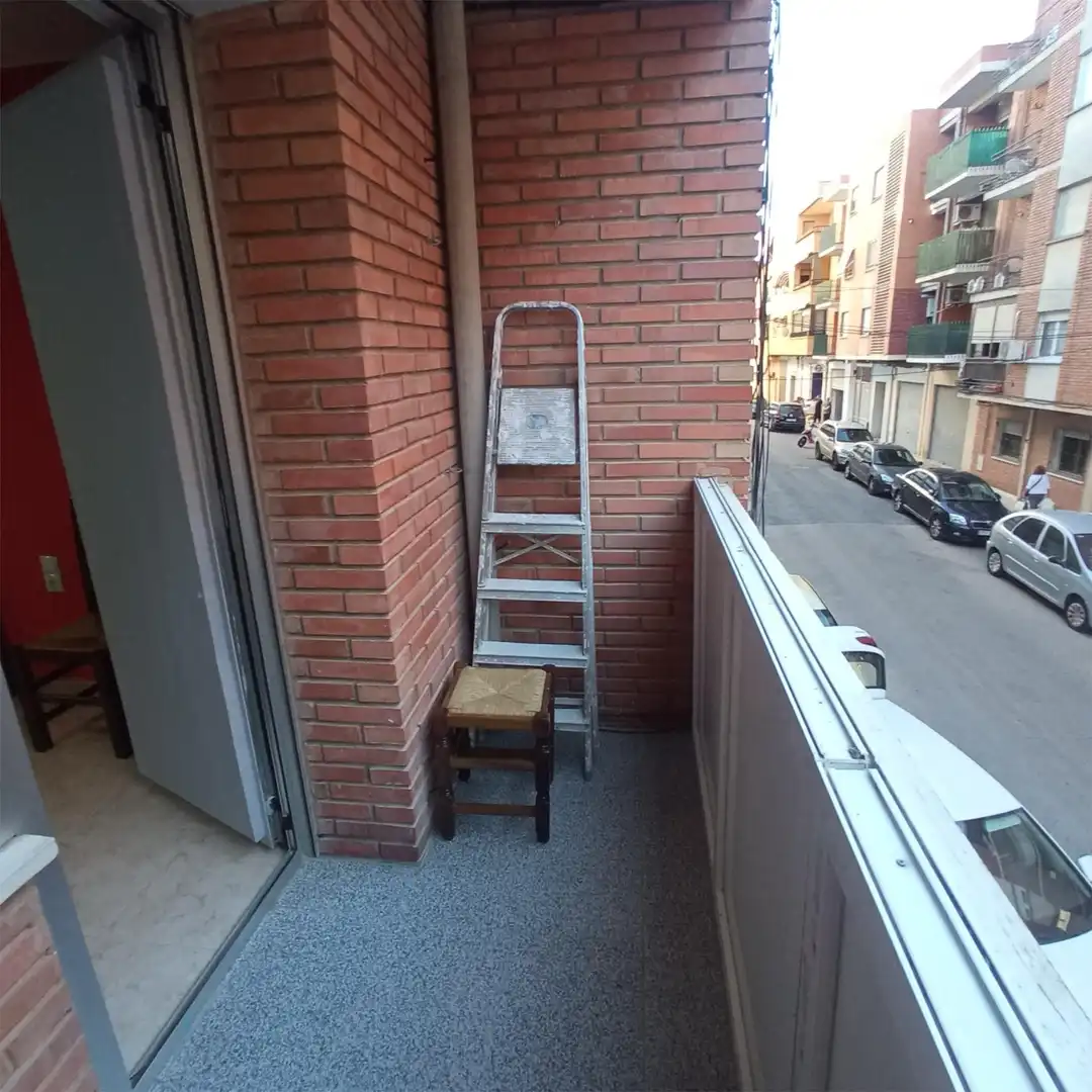 Balcony of Flat for rent in Albacete  with Air Conditioner, Heating and Parquet flooring