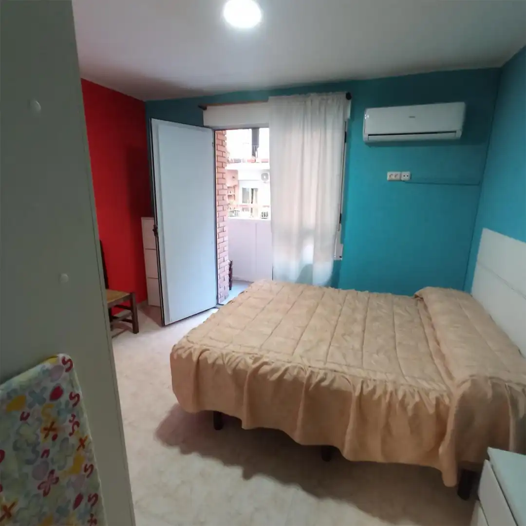 Bedroom of Flat for rent in Albacete  with Air Conditioner, Heating and Parquet flooring