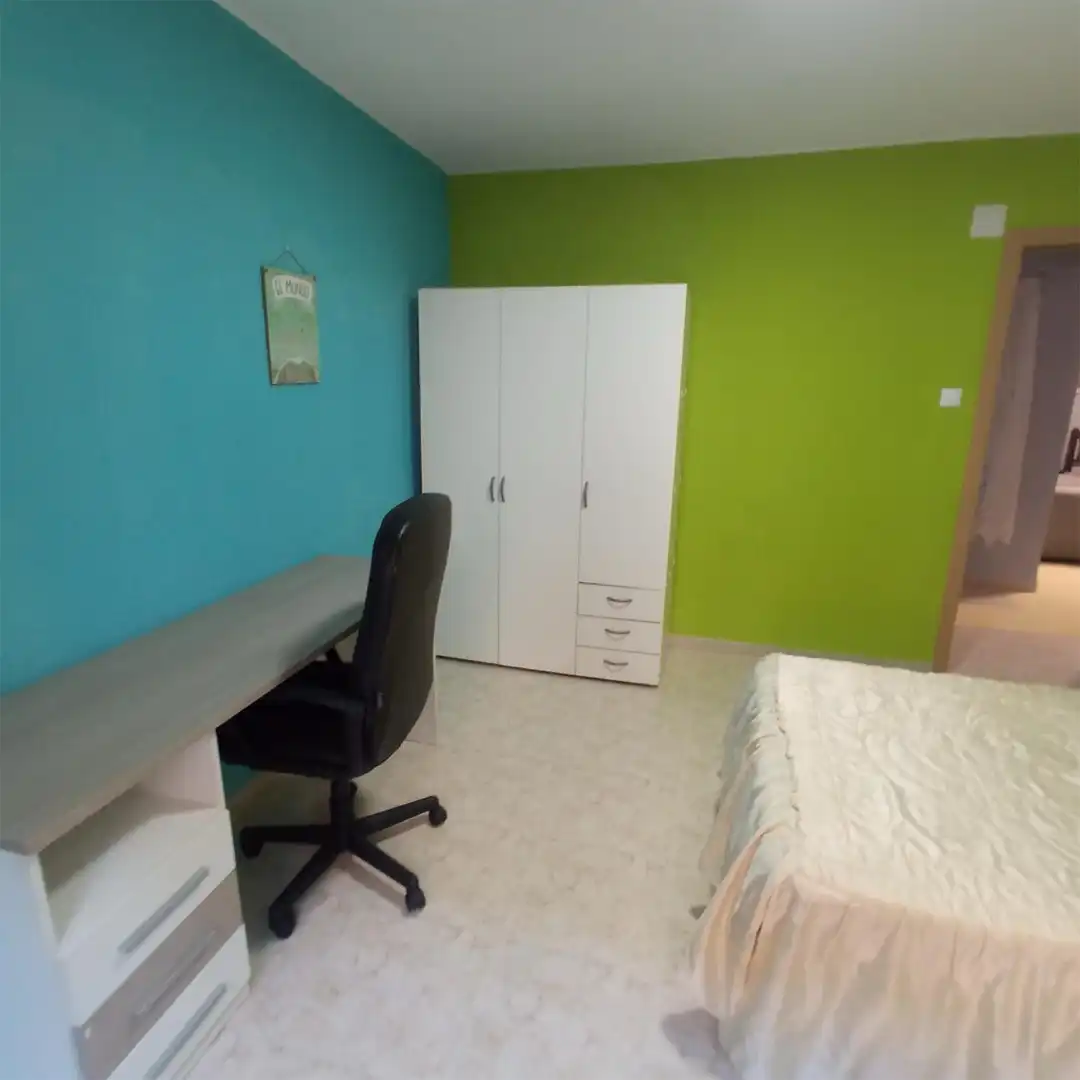 Bedroom of Flat for rent in Albacete  with Air Conditioner, Heating and Parquet flooring