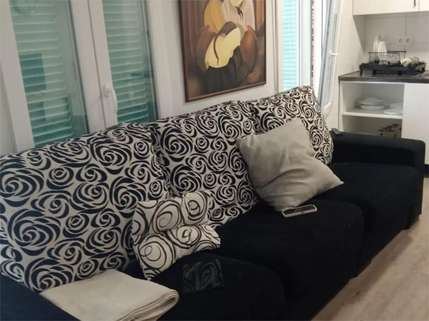 Wohnzimmer von Wohnung zur Miete in Burriana / Borriana mit Terrasse, Schwimmbad und Möbliert