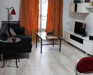 Living room of Flat to rent in Plasencia  with Heating, Parquet flooring and Furnished
