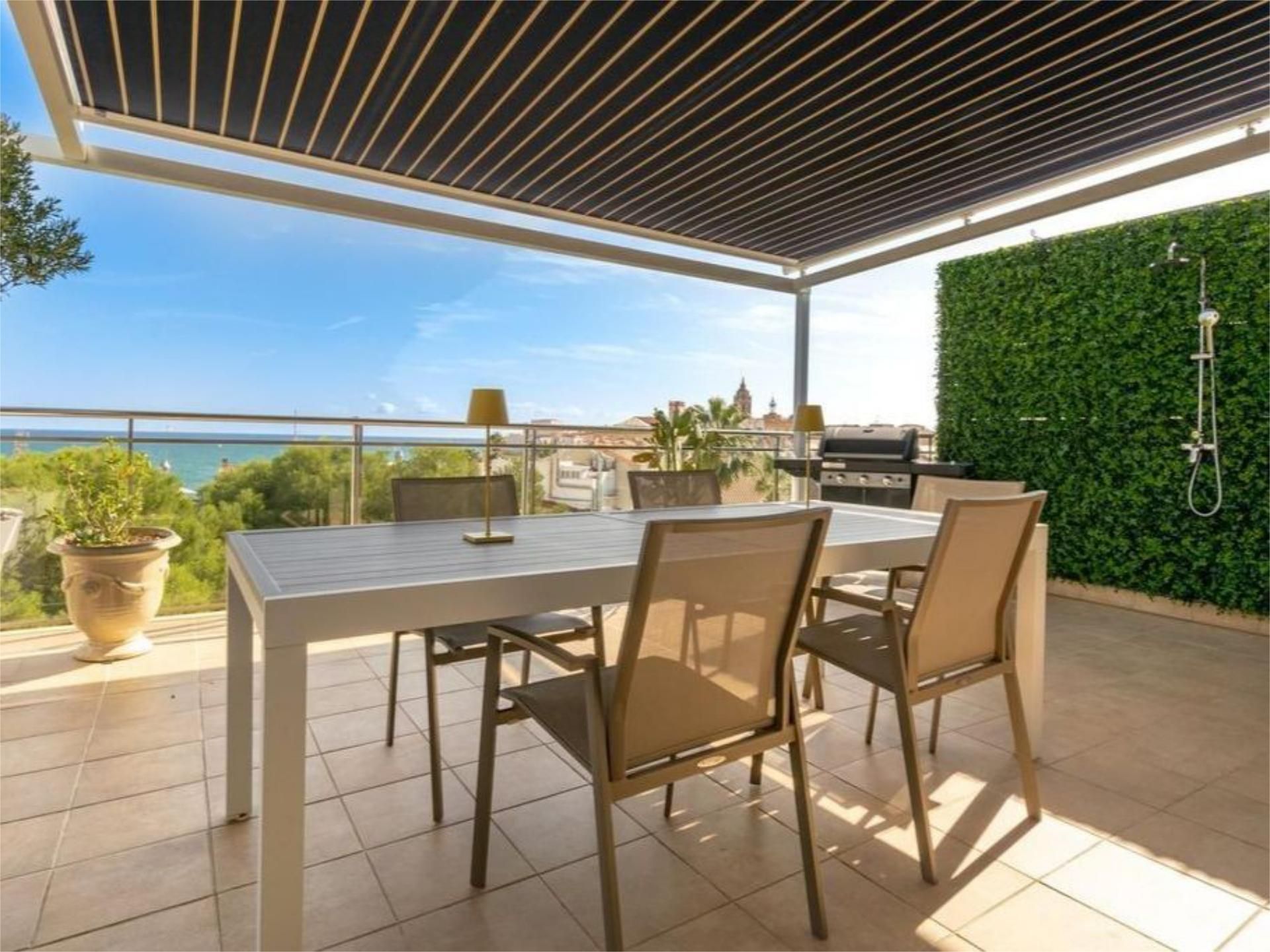 Terrace of Attic to rent in Sitges  with Air Conditioner and Terrace
