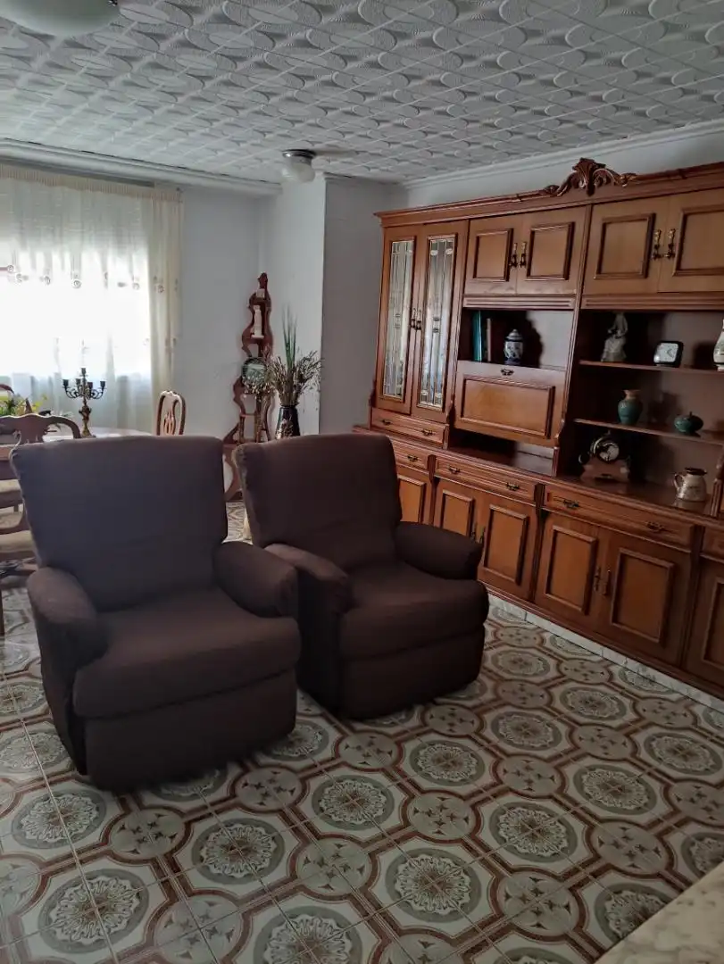 Living room of Flat for rent in Sagunto / Sagunt  with Air Conditioner, Furnished and Oven