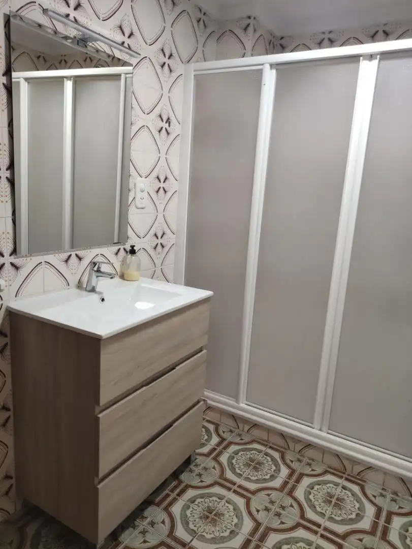 Bathroom of Flat for rent in Sagunto / Sagunt  with Air Conditioner, Furnished and Oven