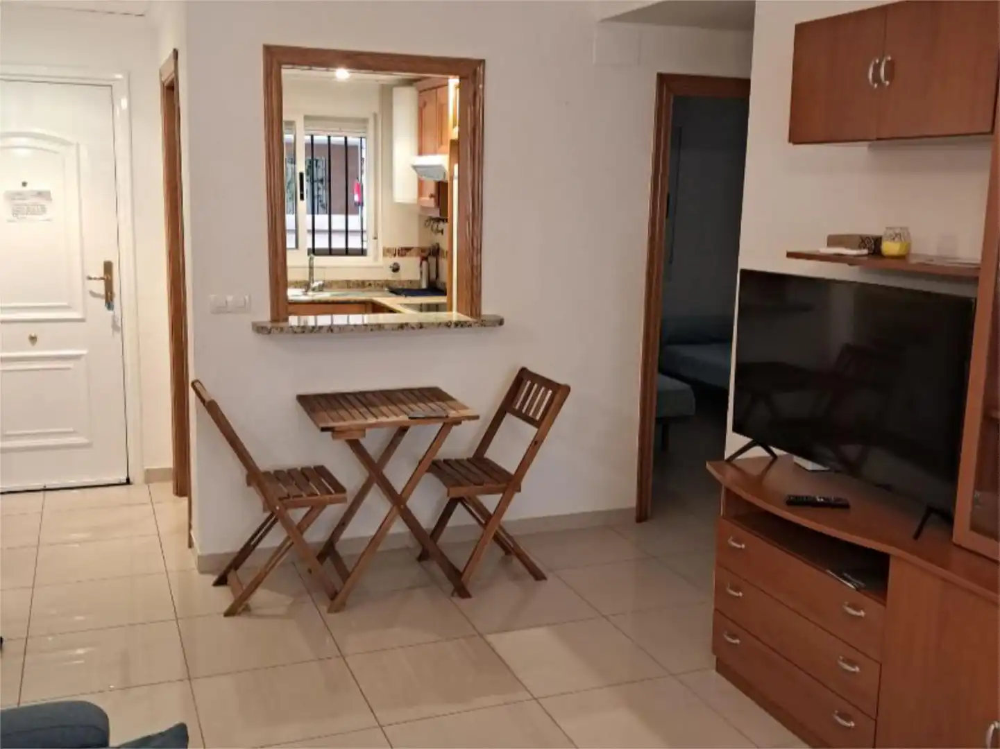 Flat for rent in Carrer Amplaries, 35, Vista Mar Dining room of Flat for rent in Oropesa del Mar / Orpesa with Air Conditioner, Private garden and Terrace