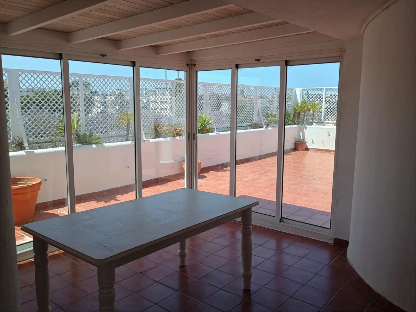 Attic for sale in Avenida Alcalde Jesús Mantaras, 7, Chapín - Campus Universitario - Navinco Terrace of Attic for sale in Jerez de la Frontera with Air Conditioner, Terrace and Swimming Pool