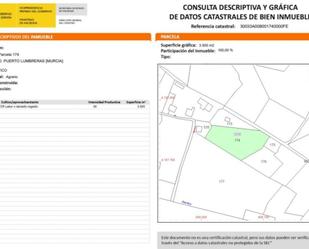 No Urbanitzable en venda en Puerto Lumbreras