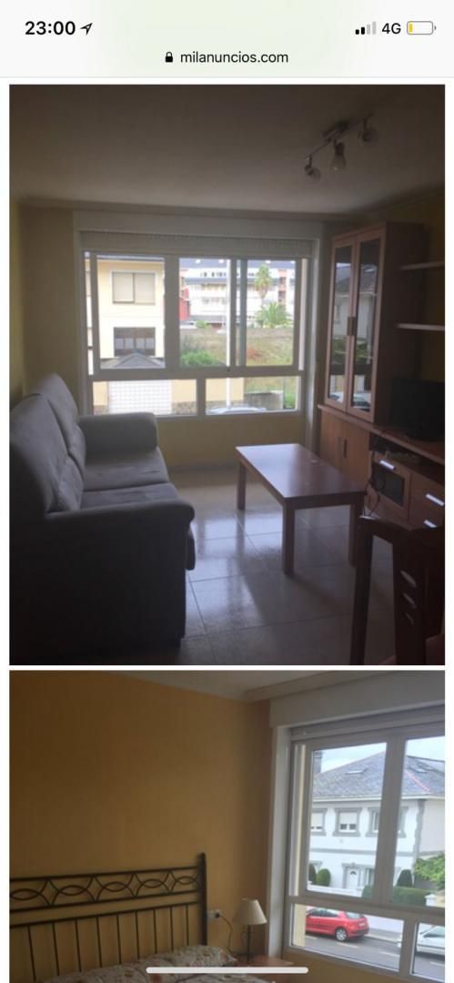 Sala d'estar de Apartament de lloguer en Viveiro amb Calefacció, Moblat i Rentadora
