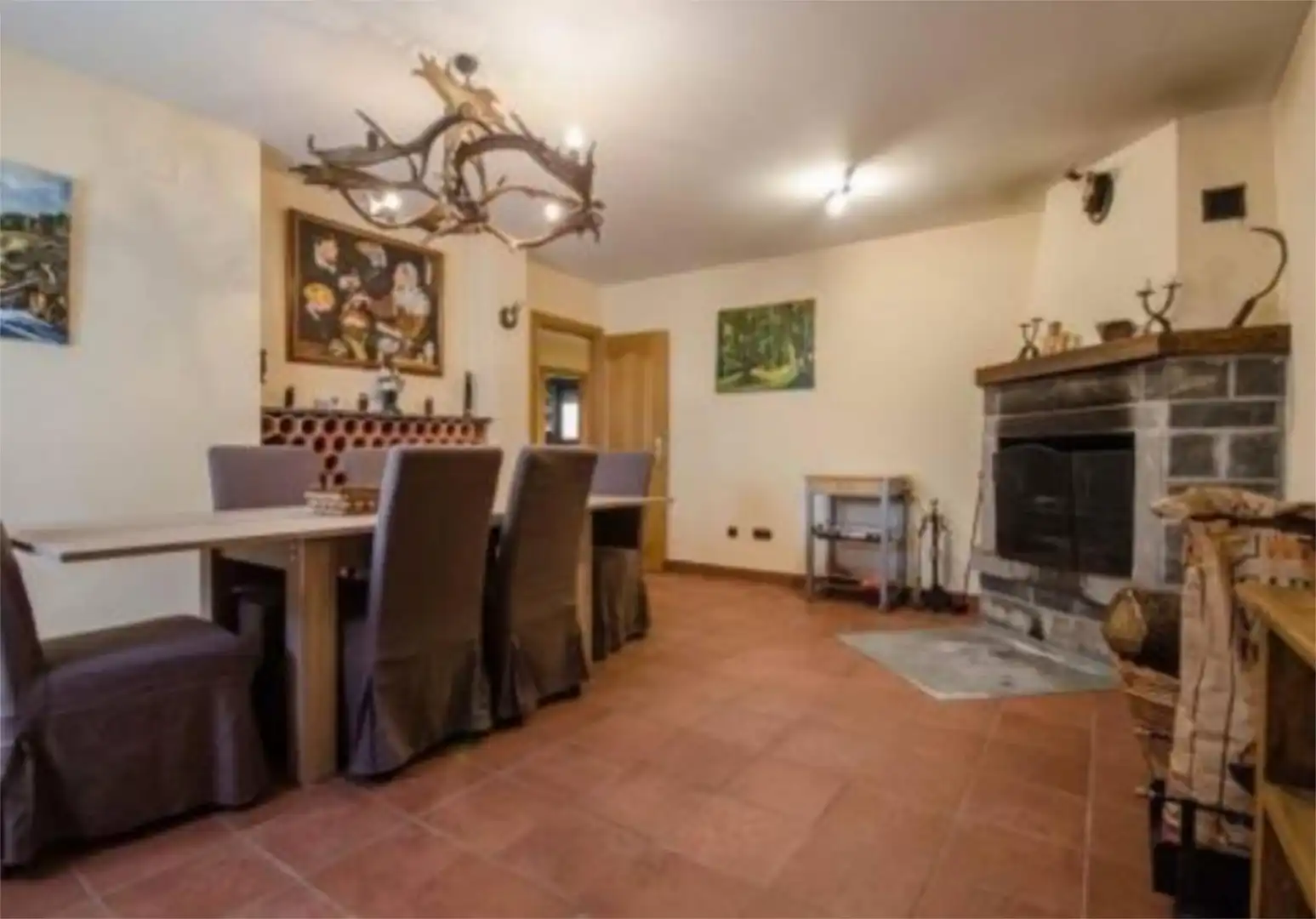 Houses for sale in Calle Endina Larrés, 5, Sabiñánigo Dining room of Houses for sale in Sabiñánigo with Air Conditioner, Terrace and Balcony