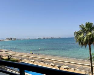 Dormitori de Pis de lloguer en La Manga del Mar Menor amb Calefacció, Jardí privat i Terrassa