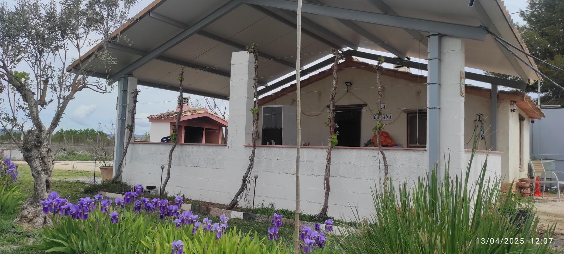 Exterior view of Country house for sale in Villena  with Terrace and Swimming Pool