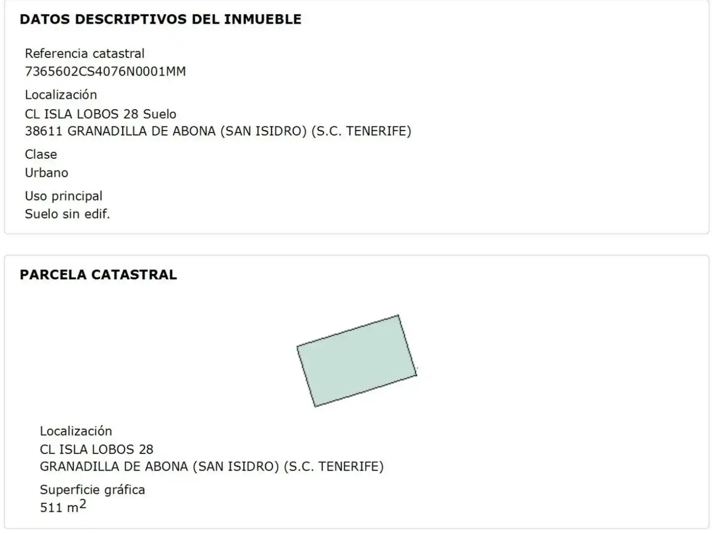 Constructible Land for sale in Calle Isla de Lobos, 28, San Isidro Constructible Land for sale in Granadilla de Abona