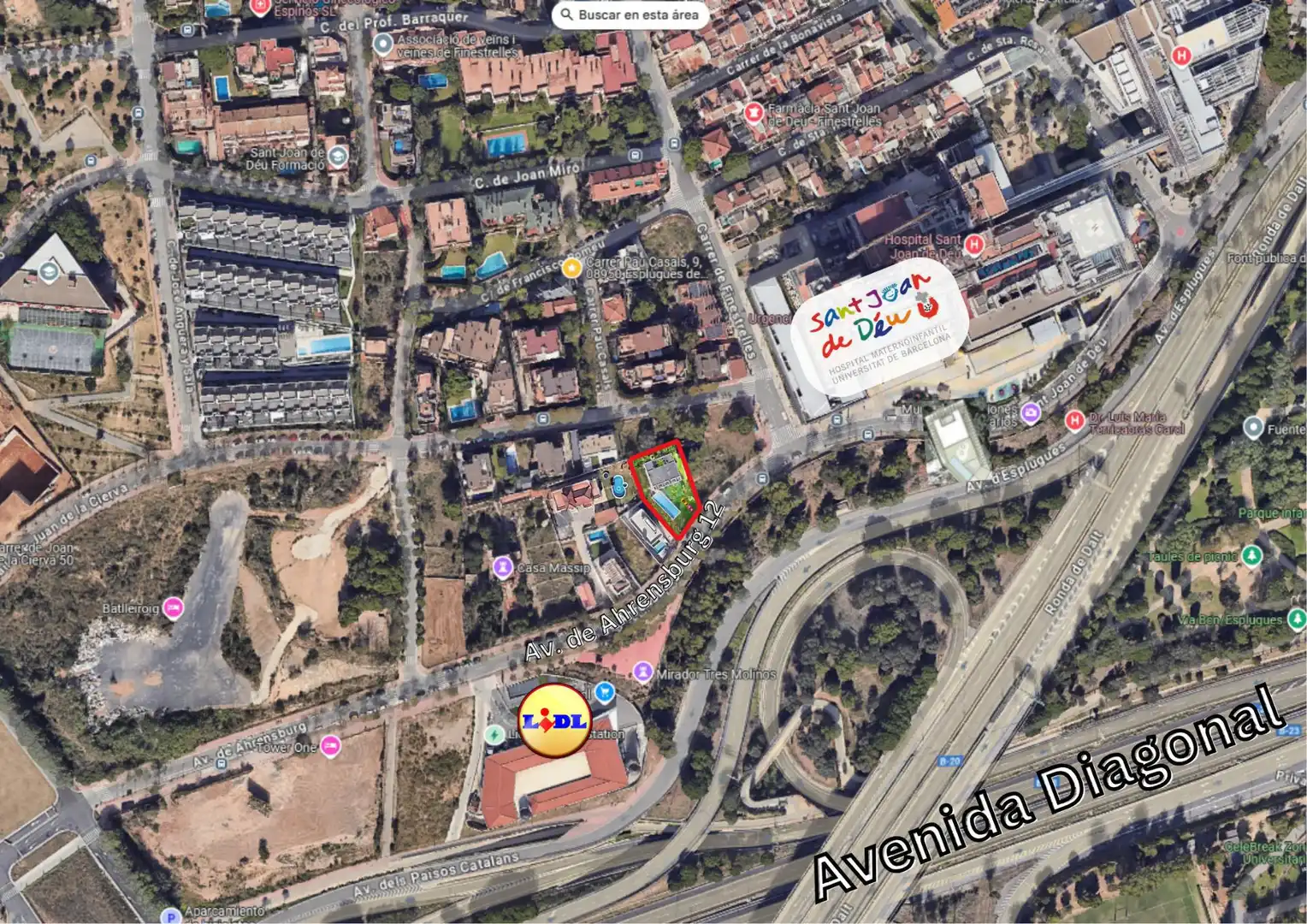 Land for sale in Passeig de Sant Joan de Déu, 2, Finestrelles Exterior view of Land for sale in Esplugues de Llobregat