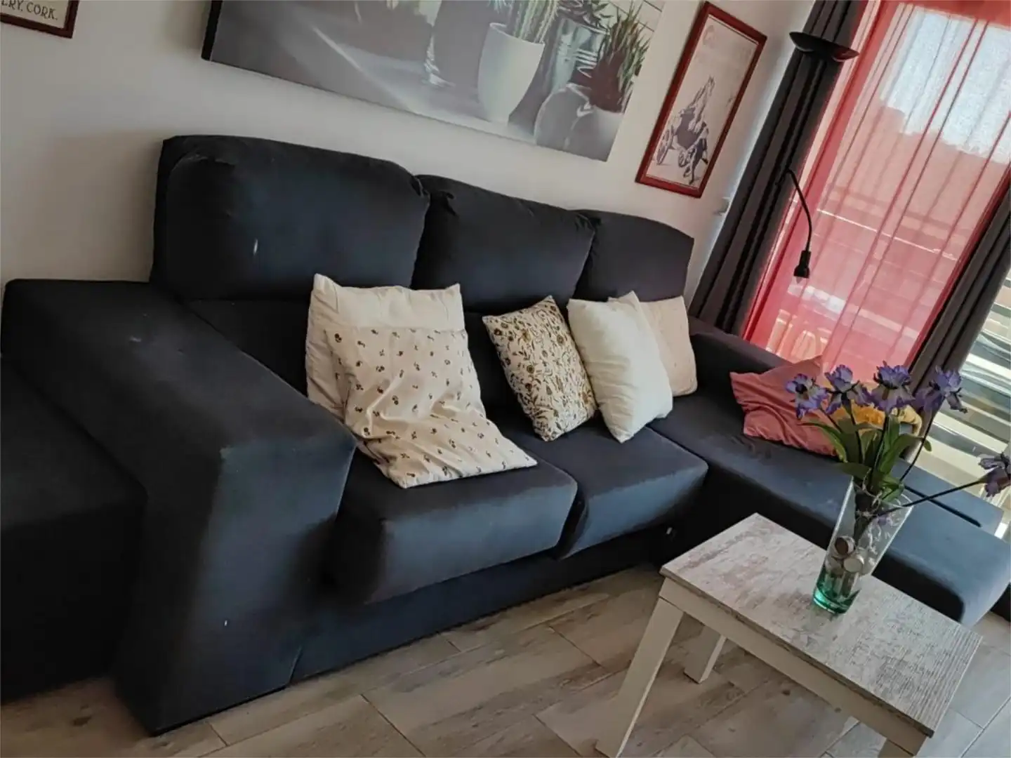 Sala de estar de Piso de alquiler en Benidorm con Aire acondicionado, Calefacción y Jardín privado