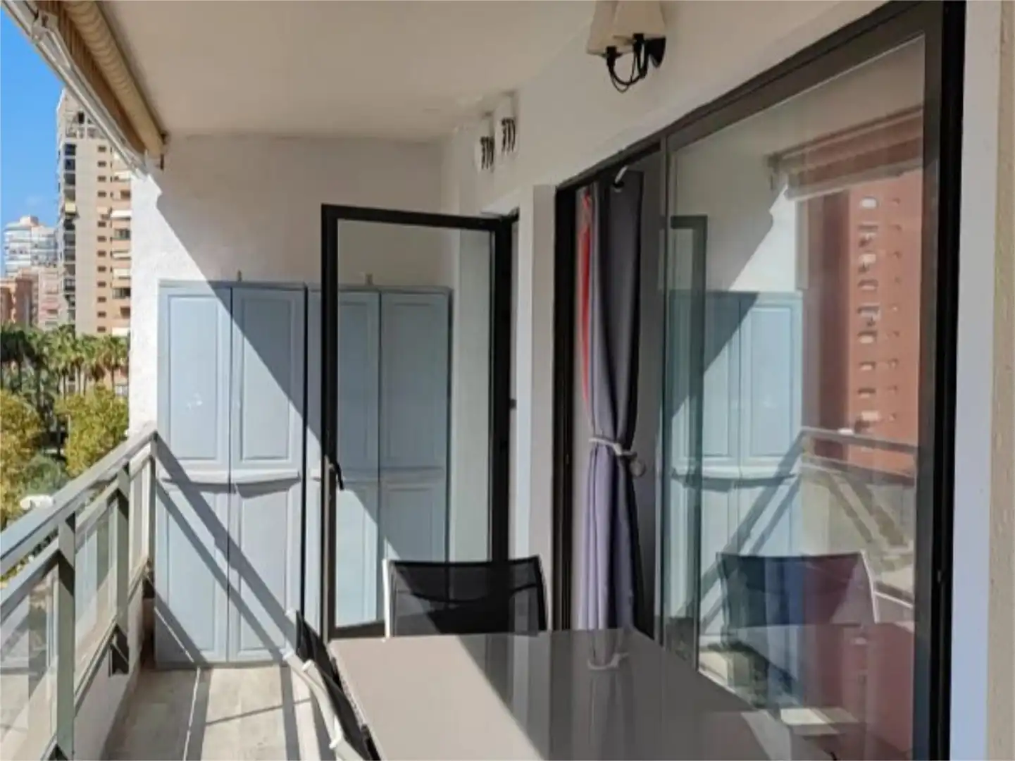Terraza de Piso de alquiler en Benidorm con Aire acondicionado, Calefacción y Jardín privado