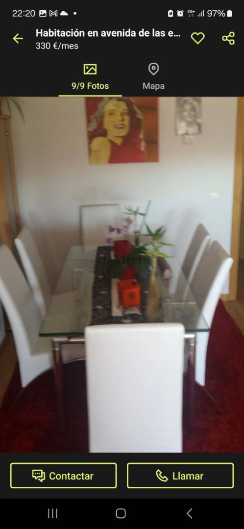 Dining room of Flat to share in Parla  with Heating, Private garden and Parquet flooring