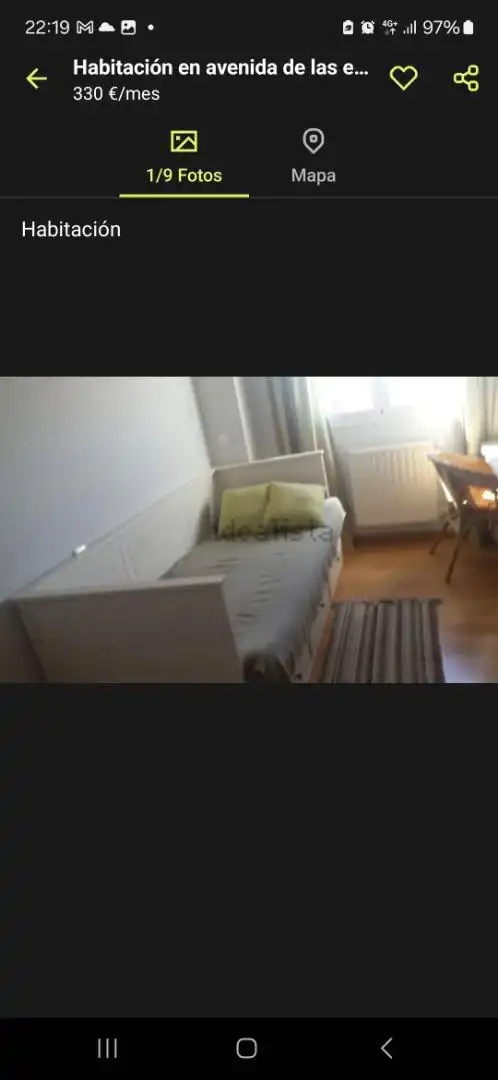 Habitación en Avenida de las Estrellas, 44, Parla Este Habitación de Piso para compartir en Parla con Calefacción, Jardín privado y Parquet