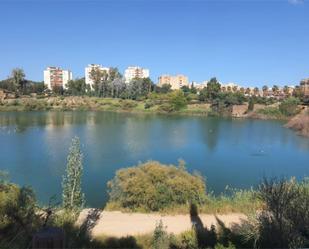 Exterior view of Single-family semi-detached for sale in Málaga Capital  with Air Conditioner