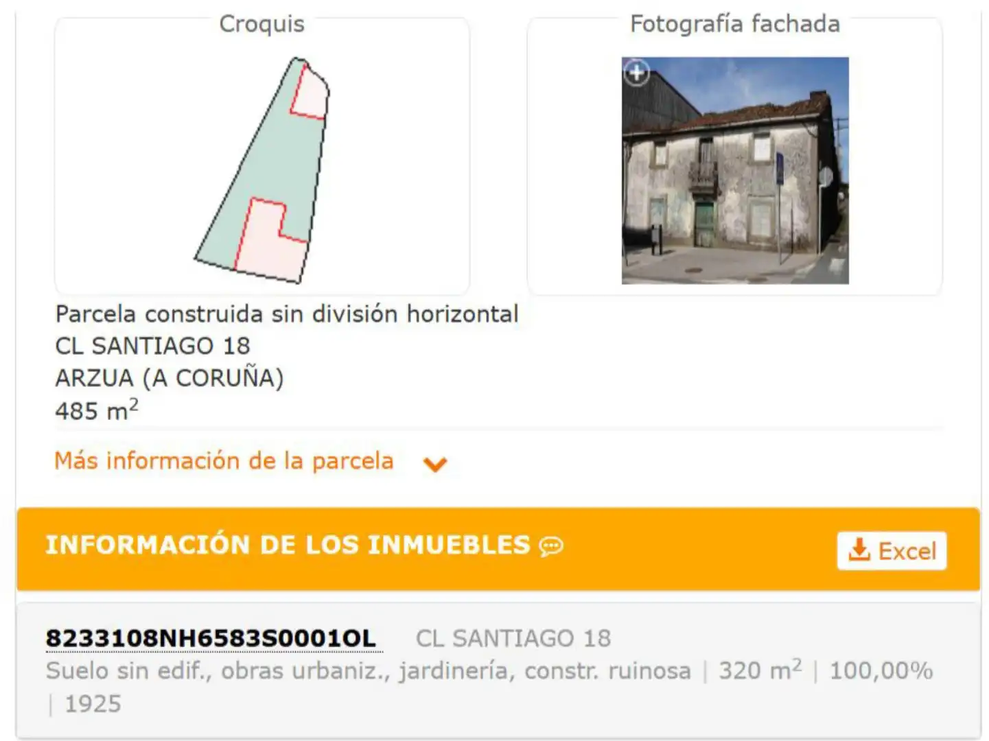 Urbanizable en venta en Rúa de Santiago, 18, Arzúa Vista exterior de Urbanizable en venta en Arzúa