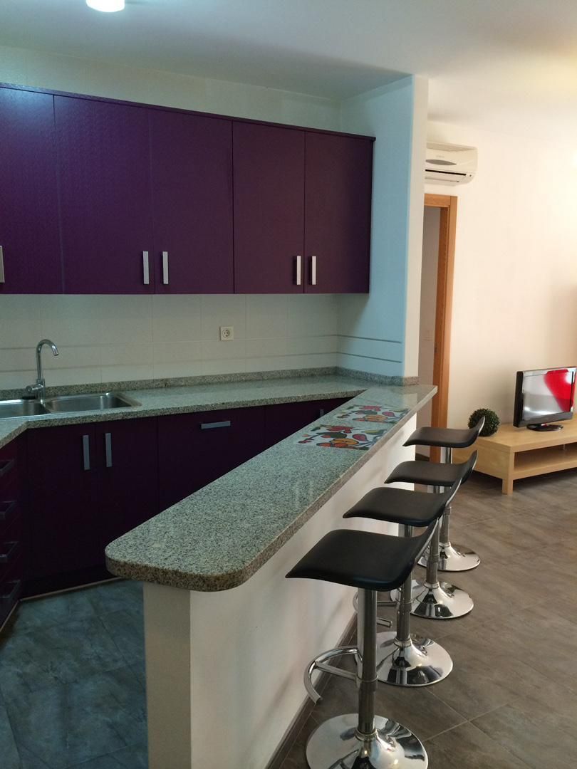 Kitchen of Flat to rent in El Ejido  with Air Conditioner, Furnished and Washing machine