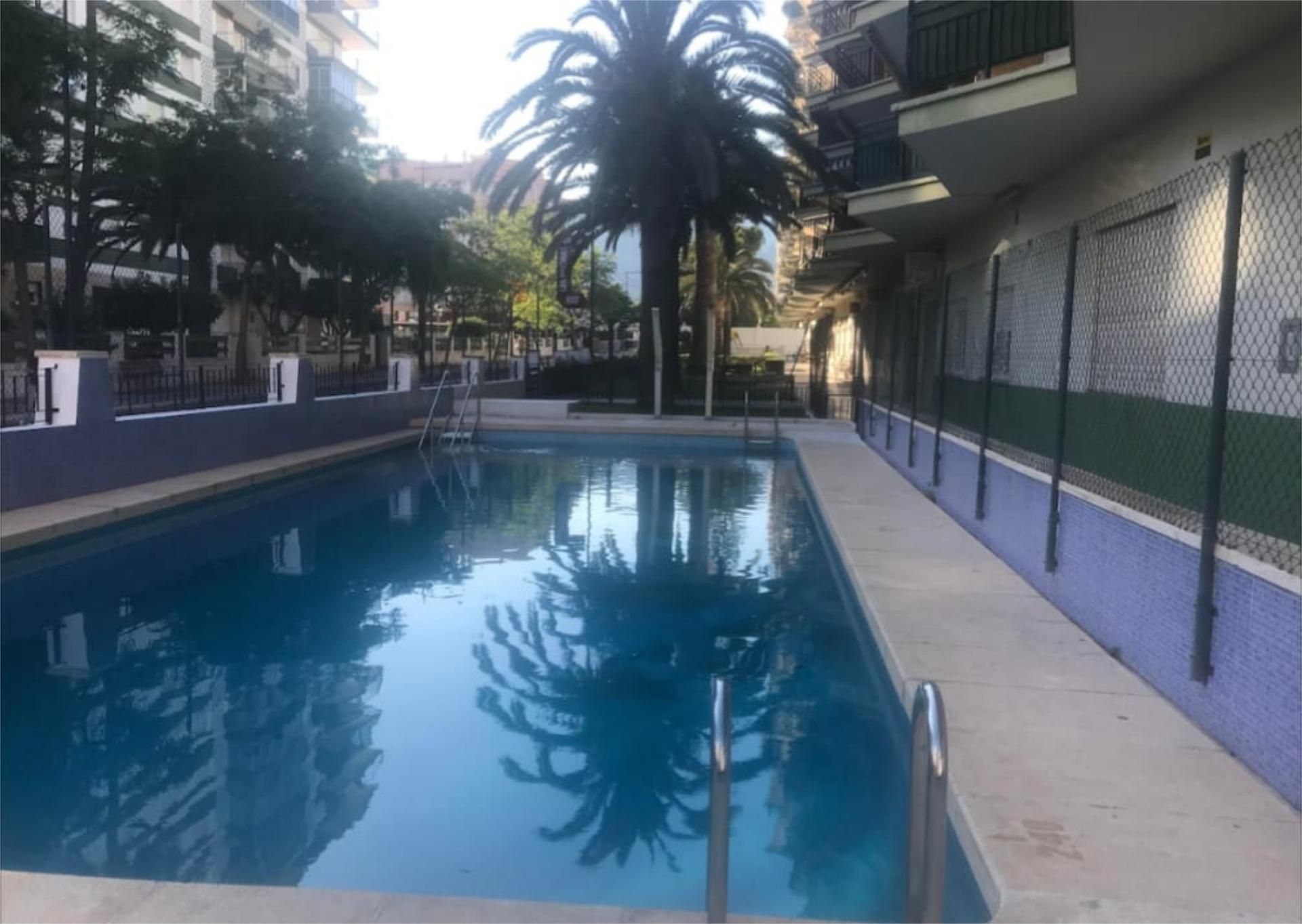 Swimming pool of Apartment to rent in Benicasim / Benicàssim  with Air Conditioner, Heating and Private garden