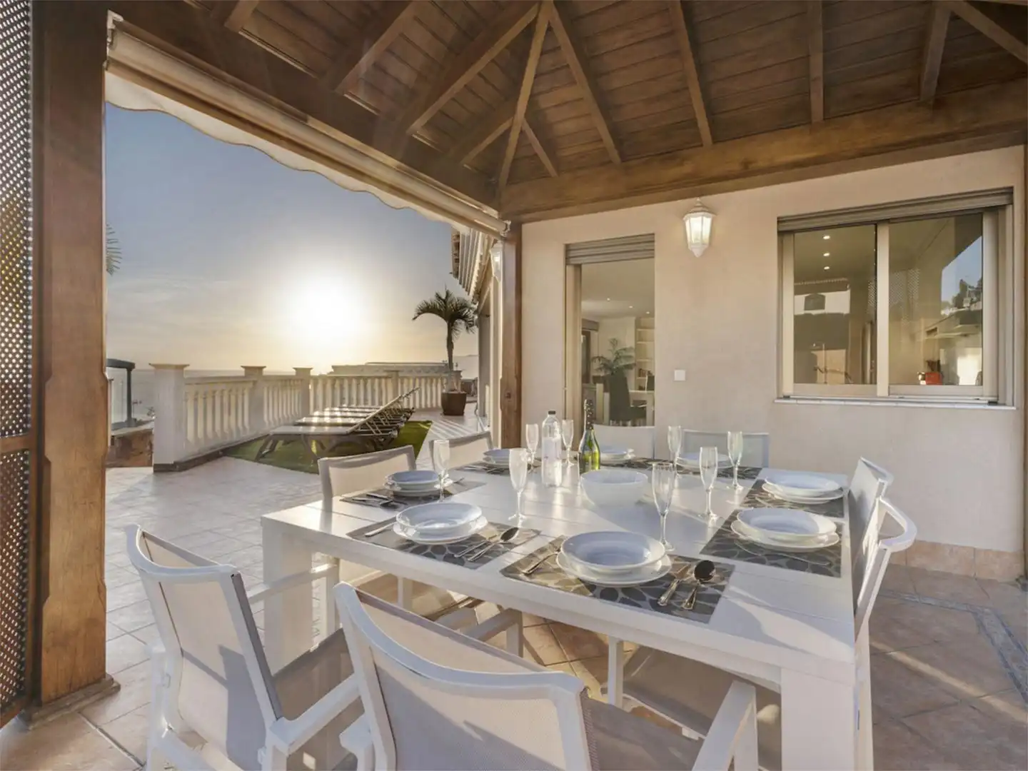 Terrassa de Casa o xalet de lloguer en Santiago del Teide amb Aire condicionat, Jardí privat i Terrassa