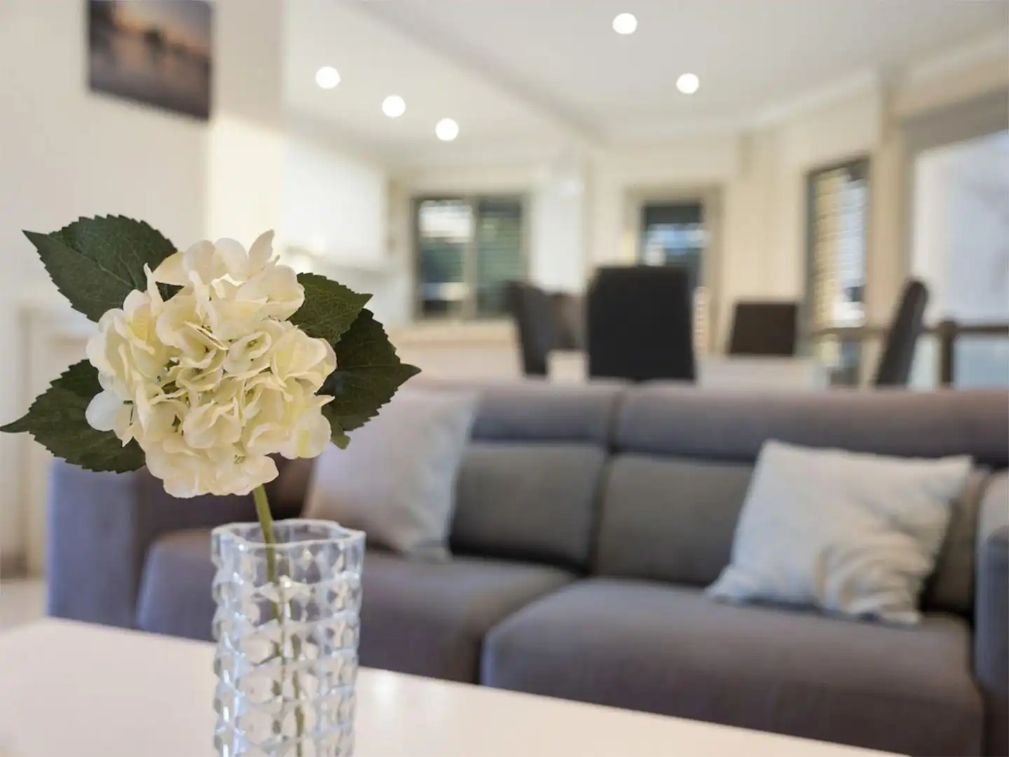 Sala d'estar de Casa o xalet de lloguer en Santiago del Teide amb Aire condicionat, Jardí privat i Terrassa